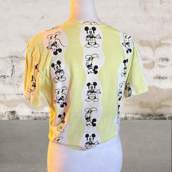 H&M NWOT Girls Mickey Mouse Tie Hem T-Shirt - Size 14Y (170) - Picture 3 of 5